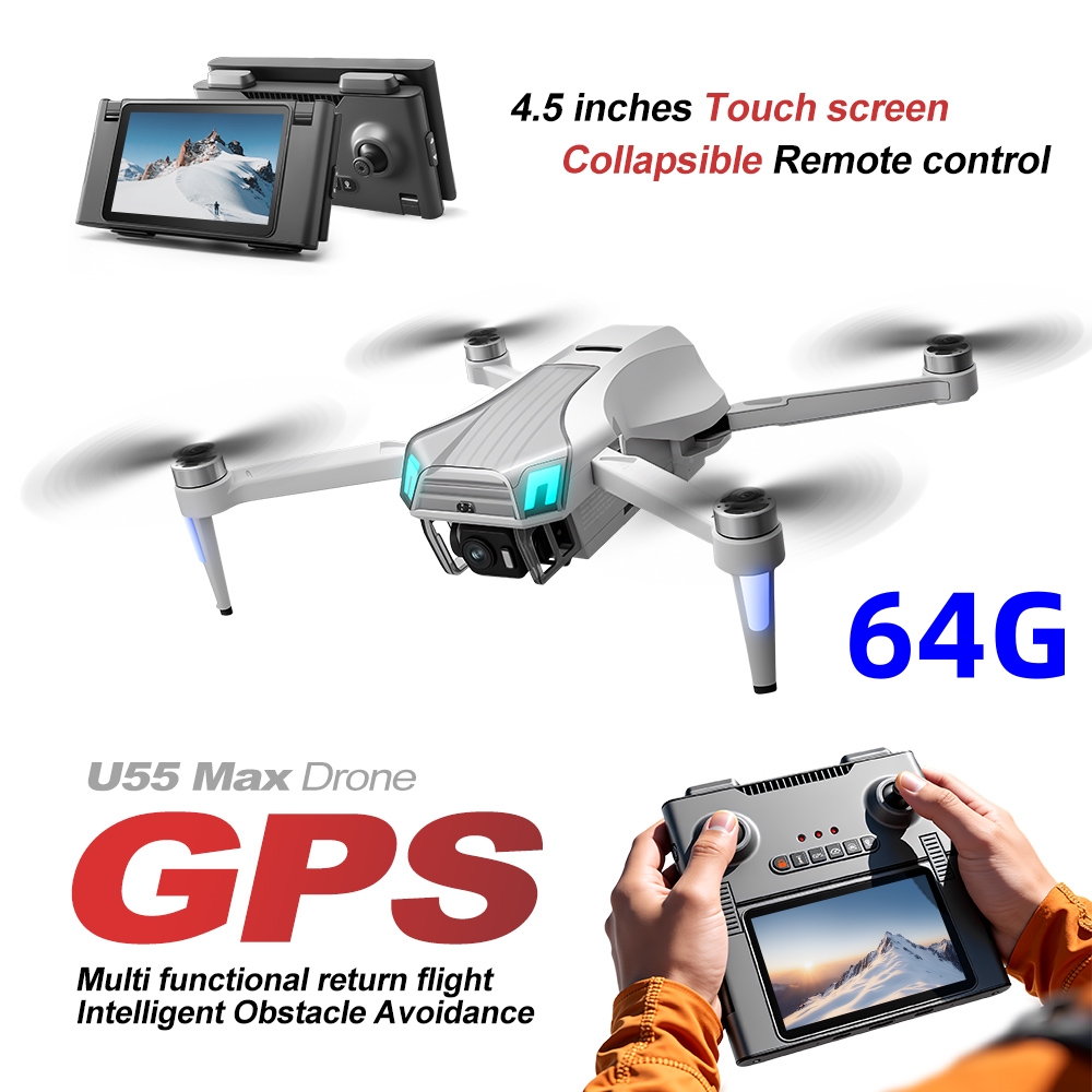 NCZOBOE U55 ドローン プロフェッショナル HDカ - Drone Gimbal 2 Axis のレビューと価格