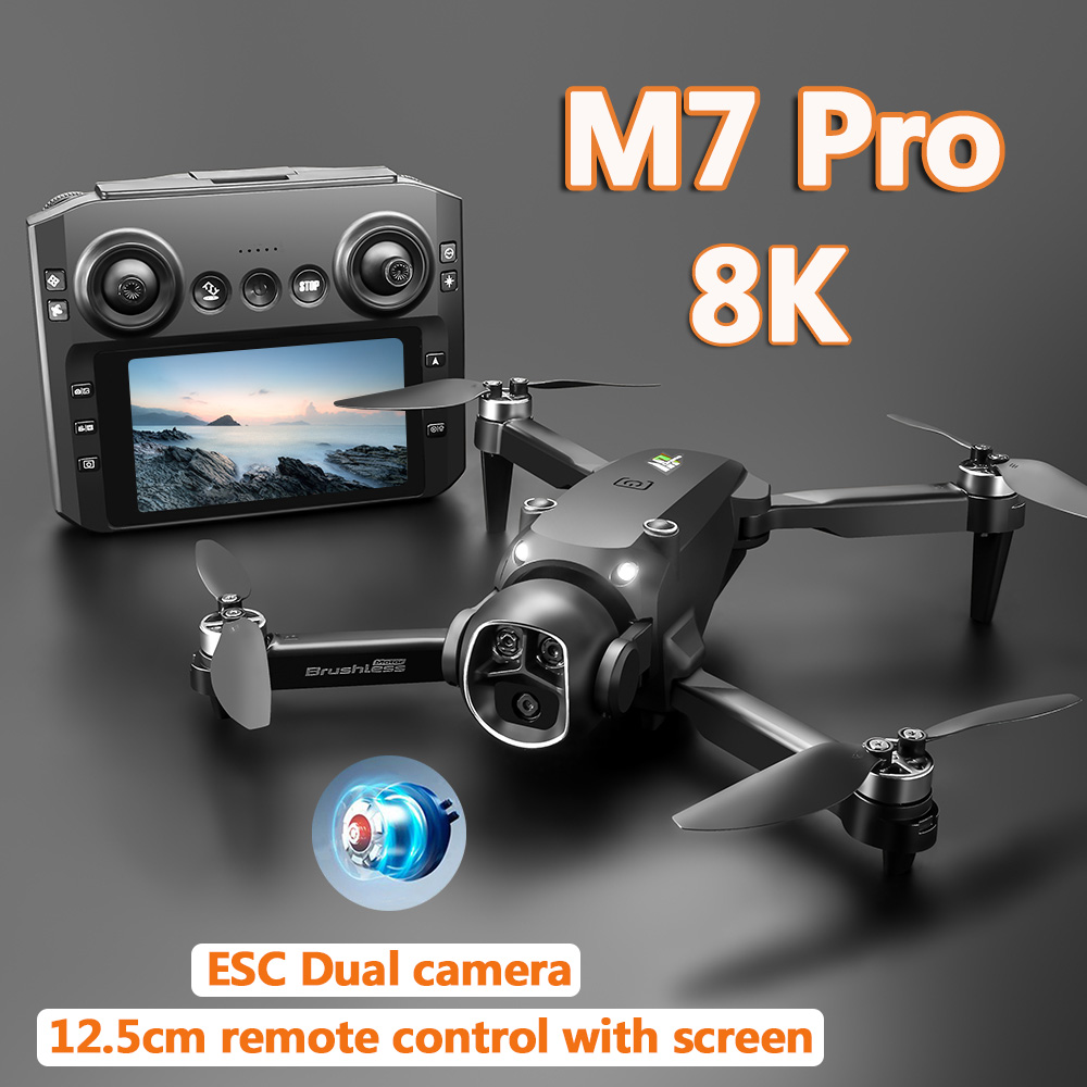 M7ドローン ブラシレスモーター 8K スクリーンコントロー - Drone Gimbal 2 Axis のレビューと価格
