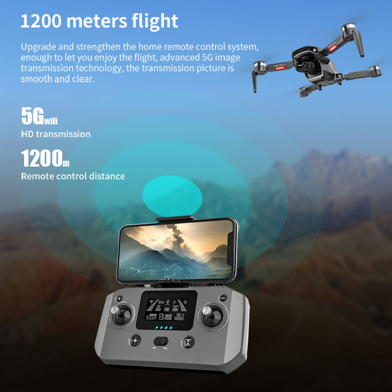 ドローンL106pro 3,4K 5g,wifi,fpv,折 - Drone Gimbal 2 Axis のレビューと価格